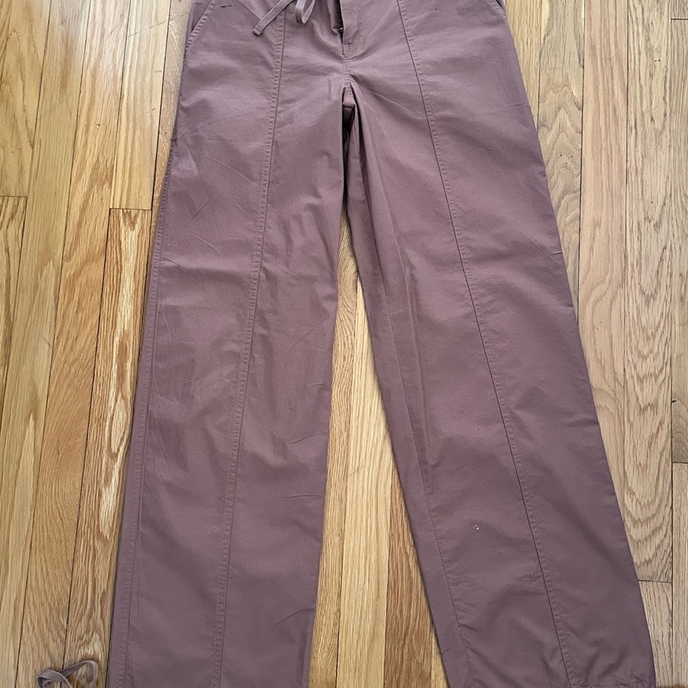 BP Casual Wide Leg Pants in Mauve Color